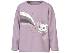 Name It winsome orchid/ballet mouse glitter top